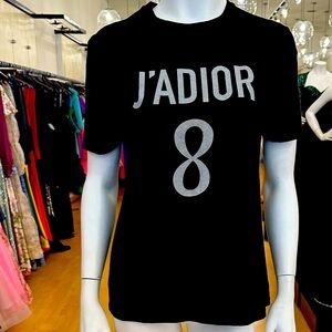 J'Adior 8 T-Shirt
Black Cotton and Linen Jersey